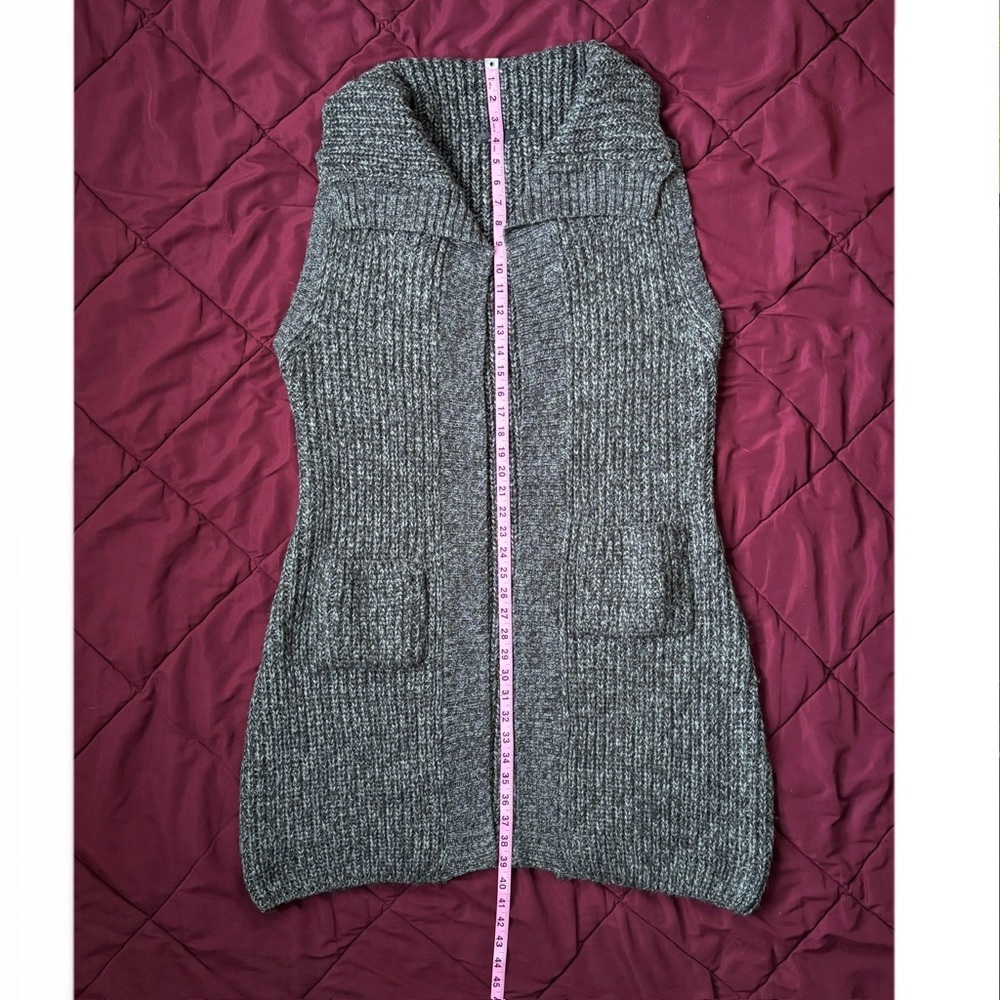 Prana Thalia wool blend black dark gray grey duster sweater - Picture 13 of 16